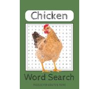 Chickens Word Search Puzzle Book: Word Searches with Easy to Read Print about Chickens, Birds and More | 6x9 Inches, 110 Pages | 50+ Puzzles! Gift for ... Family, Holidays, Vacations and Productivity