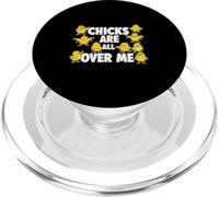 Chicks Are All Over Me Funny Sarcástico Huevo de Pascua Broma PopSockets PopGrip para MagSafe