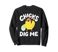 Chicks Dig Me, divertida caza huevos de Pascua para niños pequeños, hombres y niños Sudadera