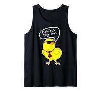 Chicks Dig Me Easter Egg Hunting Divertido Chicks Farmer Camiseta sin Mangas