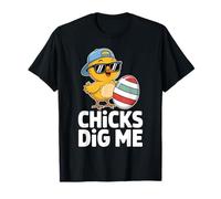 Chicks Dig Me Easter Toddler Boys Men Funny Happy Easter Camiseta
