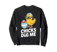 Chicks Dig Me Easter Toddler Boys Men Funny Happy Easter Sudadera
