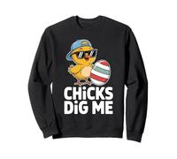 Chicks Dig Me Easter Toddler Boys Men Funny Happy Easter Sudadera