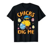 Chicks Dig Me Funny Easter Egg Hunt Pascua Niños Niñas Niños Camiseta