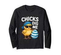 Chicks Dig Me Humor De Pascua Lindo Manga Larga