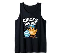 Chicks Dig Me Humor Divertido Pájaro Pascua Camiseta sin Mangas