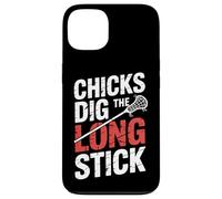 Chicks Dig The Long Stick Jugador de Lacrosse |- Carcasa para iPhone 13