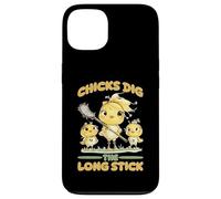 Chicks Dig The Long Stick Jugador de Lacrosse - Carcasa para iPhone 13