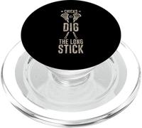 Chicks Dig The Long Stick Jugador de lacrosse PopSockets PopGrip para MagSafe