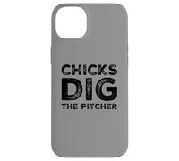 Chicks Dig The Pitcher - Divertido Amante del béisbol Carcasa para iPhone 14 Plus