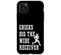 Chicks Dig The Wide Receiver - Refrán gráfico Divertido del Jugador Carcasa para iPhone 11 Pro MAX