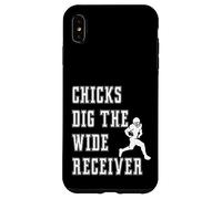 Chicks Dig The Wide Receiver - Refrán gráfico Divertido del Jugador Carcasa para iPhone XS MAX