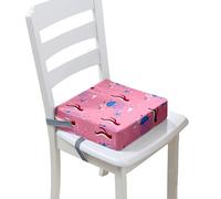Chickwin Asiento Elevador Niños para la Mesa, Alzador Silla para Niños Comer Portátil Desmontable Elevador Cojín de Asiento con 2 Hebillas de Seguridad Correas (Medusa 8,40 * 40 * 10cm)