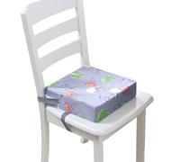 Chickwin Asiento Elevador Niños para la Mesa, Alzador Silla para Niños Comer Portátil Desmontable Elevador Cojín de Asiento con 2 Hebillas de Seguridad Correas (Medusa 1,32 * 32 * 8cm)