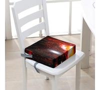 Chickwin Asiento Elevador Niños para la Mesa, Alzador Silla para Niños Comer Portátil Desmontable Elevador Cojín de Asiento con 2 Hebillas de Seguridad Correas (Cielo estrellado 7,40 * 40 * 10cm)