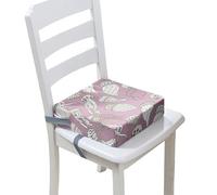 Chickwin Asiento Elevador Niños para la Mesa, Alzador Silla para Niños Comer Portátil Desmontable Elevador Cojín de Asiento con 2 Hebillas de Seguridad Correas (Medusa 10,32 * 32 * 8cm)