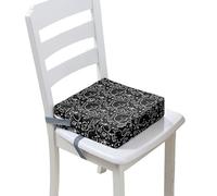Chickwin Asiento Elevador Niños para la Mesa, Alzador Silla para Niños Comer Portátil Desmontable Elevador Cojín de Asiento con 2 Hebillas de Seguridad Correas (Ballena Azul 3,32 * 32 * 8cm)