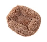 Chickwin Cama Perro Gato, Cama para Mascota, Cómodo Suave y Cálida Cama para Mascotas Gatos y Perros Grandes/Medianos/Pequeños Alfombra de Felpa Suave y Mullida (XS(43X35X20CM),Marrón Claro)