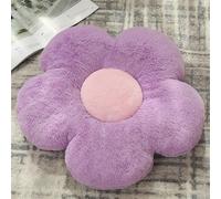 Chickwin Cojín de Asiento con Forma de Flor de Margarita - Suave Felpa para Sala de Estar, Coche, Dormitorio (35 * 35, Morado)