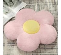 Chickwin Cojín de Flores, Cojín de Asiento con Forma de Flor de Margarita Suave Flor Cojín de Felpa para Sala de Estar, Coche, Dormitorio (50 * 50,Rosa Claro)