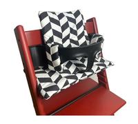 Chickwin Cojín Trona Bebe, Funda Trona Universal Cojin Trona Suave y Cómodo Cojín Trona Madera Lavable para Todo Tipo de Sillas (Diamante negro,43 * 33cm)