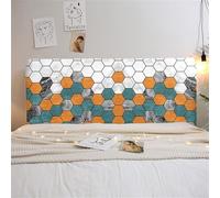 Chickwin Funda de Cabecera de Cama Nórdico Simple, Cabecera Esponjoso Elástica, Cubierta para Cabecero de Cama Ajustable, Protectora de Cabeceros Todo Incluido (Mármol,180cm)