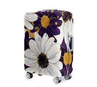 Chickwin Funda Maleta Elástica, Anti-Polvo Funda Maleta Grande Margarita 3D Cubierta de Equipaje Suave Lavable para Equipaje de 18-32 Pulgadas Carrito de Viaje (Morado Oscuro,XL)