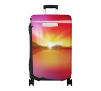 Chickwin Funda Maleta Grande con Bolsillos, Funda para Maletas Elástica, Cubierta de Equipaje con Cremallera, Protector Equipaje, 18-32 Pulgadas, Impresión del Faro (Aurora Boreal,S)