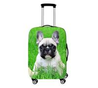 Chickwin Funda Maleta Grande, Funda para Maletas Elástica, Cubierta de Equipaje con Cremallera, Protector Equipaje, 18-32 Pulgadas, Patrón de Animal (Cachorro en el césped,M)