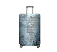 Chickwin Funda Maleta Mediana Funda Maleta Cabina Elástica 18-32 Pulgadas 3D Imprimir Grande Cubierta de Equipaje Suave Anti-Polvo Protector Equipaje (Edificio,S)