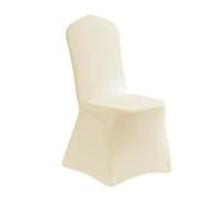 Chickwin Funda Silla Boda, Fundas de Sillas para Bodas de Spandex Poliéster Elástico Universal Lavables para Fiestas Decoración Evento Ceremonia Banquete Restaurante Hotel (Beige,4 Piezas)