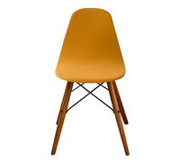 Chickwin Fundas para Sillas de Comedor Escandinavo, Color Sólido Funda de Silla 1 2 4 6 Piezas Fundas Elásticas para Silla Cubre Sillas Ajustables Extensible Universal (Amarillo,1 Piezas)