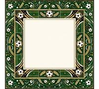 Chickwin Mahjong Table Mat con Bolsa de Almacenamiento (Fútbol 01,50x50cm) | Mahjong Mat para Mahjong Juego de Mesa, Reducción de Ruido, Tapete Cartas para Juegos de Póquer, Azulejos, 3D Fútbol
