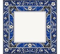 Chickwin Mahjong Table Mat con Bolsa de Almacenamiento (Fútbol 02,80x80cm) | Mahjong Mat para Mahjong Juego de Mesa, Reducción de Ruido, Tapete Cartas para Juegos de Póquer, Azulejos, 3D Fútbol