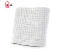 Chickwin Manta de Muselina Recién Nacidos Bebés, Bambú Algodón Mantas Swaddle Bebé Cuadradas Multiuso Suave para Bebé Unisex Manta de Dibujos Animados (105 * 105cm,Blanco)