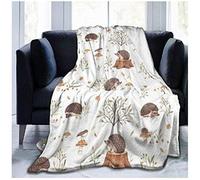 Chickwin Manta Franela Grande, 3D Lindo Animal Double Twin Bedding Manta de Felpa Cosy Soft cálidas y Ligeras Mantas de Sofá Cama para Adultos y Niños Dormitorio Colcha (Erizo,150x220cm)