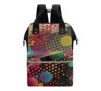 Chickwin Mochilas de Pañales para Bebé, Bolso del Bebés Mamá Grande Capacidad Bolsas Multifuncionales Mochila Carrito Bebe Maternidad Pañalera Mochila (estilo pintado,28x40x18cm)