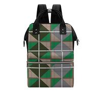Chickwin Mochilas de Pañales para Bebé, Bolso del Bebés Mamá Grande Capacidad Bolsas Multifuncionales Mochila Carrito Bebe Maternidad Pañalera Mochila Cambiador (geometría,28x40x18cm)
