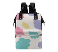 Chickwin Mochilas de Pañales para Bebé, Bolso del Bebés Mamá Grande Capacidad Bolsas Multifuncionales Mochila Carrito Bebe Maternidad Pañalera Mochila Cambiador (28x40x18cm,patrón sencillo 2)