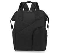 Chickwin Mochilas de Pañales para Bebé, Bolso del Bebés Mamá Grande Capacidad Bolsas Multifuncionales Mochila Carrito Bebe Maternidad Pañalera Mochila Cambiador (Negro,27x40x19cm)