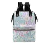 Chickwin Mochilas de Pañales para Bebé, Bolso del Bebés Mamá Grande Capacidad Bolsas Multifuncionales Mochila Carrito Bebe Maternidad Pañalera Mochila Cambiador (flor nórdica 4)