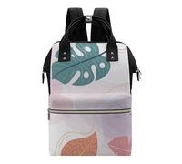 Chickwin Mochilas de Pañales para Bebé, Bolso del Bebés Mamá Grande Capacidad Bolsas Multifuncionales Mochila Carrito Bebe Maternidad Pañalera Mochila Cambiador (hoja,28x40x18cm)