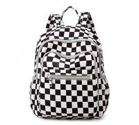 Chickwin Mochilas de Pañales para Bebé, Bolso del Bebés Mamá Grande Capacidad Bolsas Multifuncionales Mochila Carrito Bebe Maternidad Pañalera Mochila Cambiador (cuadros negros,33x27x15cm)