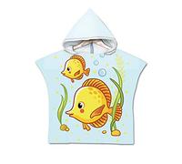Chickwin Poncho Toalla de Baño con Capucha, Toalla Playa Poncho Surf Bebe Niño Niña AbsorbentesToalla de Playa Bañera Infantiles Toalla Piscina 60 x 80 cm