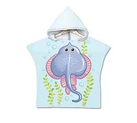 Chickwin Poncho Toalla de Baño con Capucha, Toalla Playa Poncho Surf Bebe Niño Niña AbsorbentesToalla de Playa Bañera Infantiles Toalla Piscina 60 x 80 cm