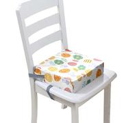 Chickwin Rehausseur Chaise Enfant 4-12 Ans, Rehausseur Chaise Coussin Enfants Portable Lavable Surélevée Coussin avec 2 Sangles à Boucle de Sécurité (Felices Pascuas 2,32 * 32 * 8cm)