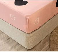 Chickwin Sábana Bajeras Ajustables 100% Microfibra Sábana Coralina Bajera 90x190/200 cm - Sabánas Infantiles con Elásticos, Adecuada para Un Colchón con Una Altura de 25-30cm (Rosa)