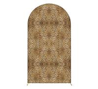 Chickwin Telón de Fondo de Arco, Estampado de Leopardo Tela de Telón de Fondo Elastico, para Estudio Fotográfico, Fiesta de Cumpleaños, Ceremonia de Boda (Estampado de Leopardo 2,5FT)