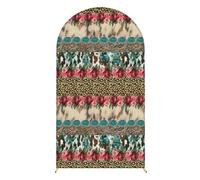 Chickwin Telón de Fondo de Arco, Estampado de Leopardo Tela de Telón de Fondo Elastico, para Estudio Fotográfico, Fiesta de Cumpleaños, Ceremonia de Boda (Estampado de Leopardo 10,7.2FT)