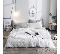 Chickwing Colcha de Verano Colcha Acolchada para Cama, Seersucker Reversible Edredón Manta de Dormitorio Suave y Cómoda Colchas para Primavera Cama Matrimonio Individual (Blanco,200x230cm)